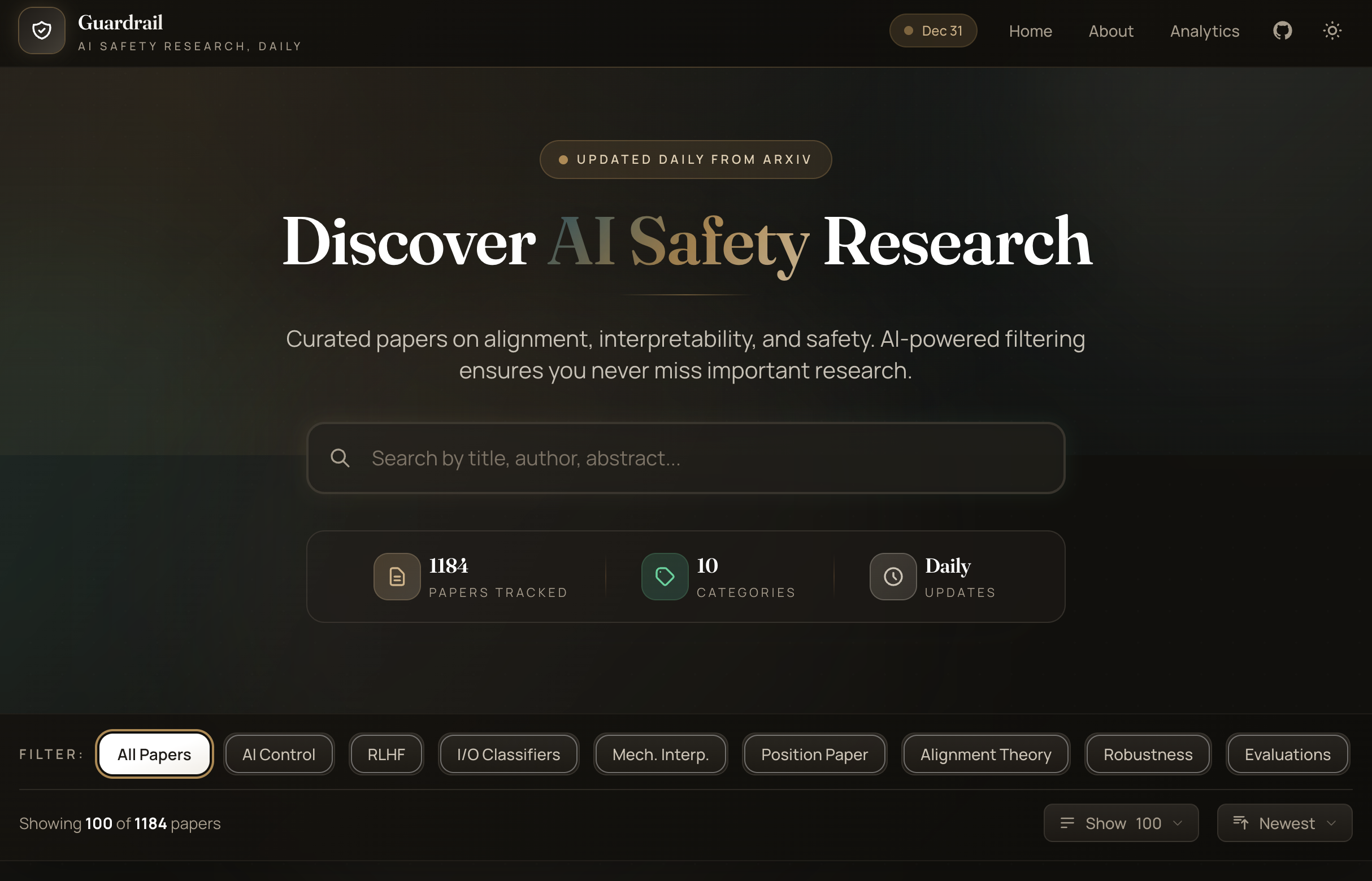 The Guardrail interface