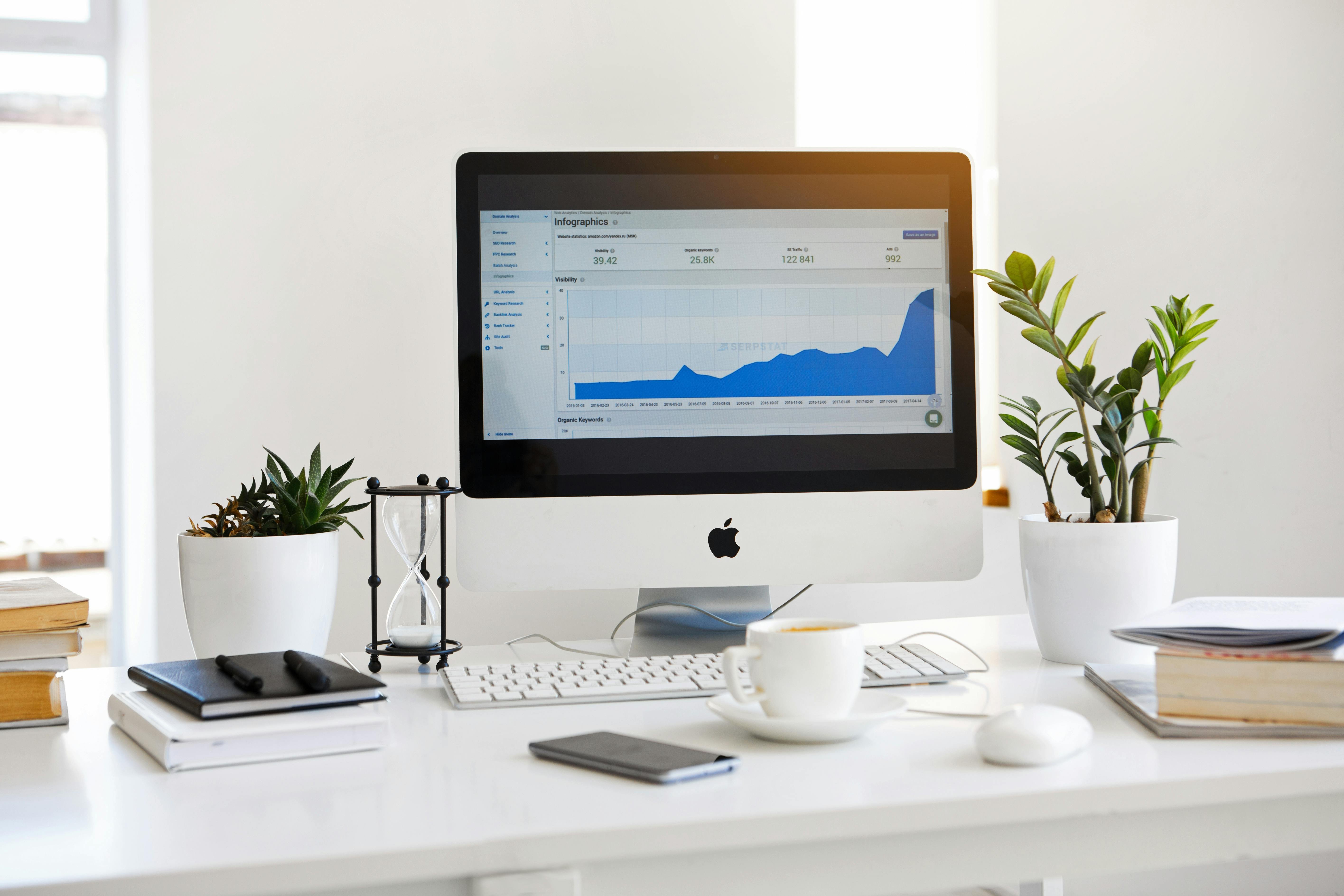 data visualizations displayed on a computer screen