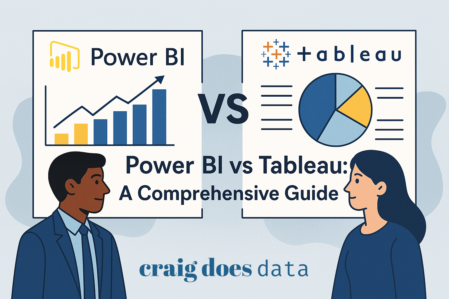 Title Image - Power BI vs Tableau: A Comprehensive Guide for Business Professionals and Small Business Owners